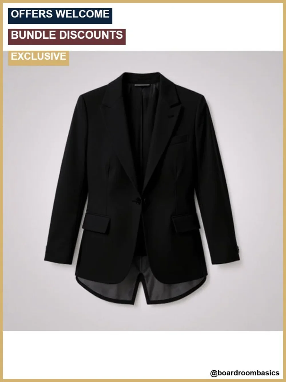 Casual Blazer 3/4 Sleeve Open Front Slim Fit Work Lightweight Suit Jacket